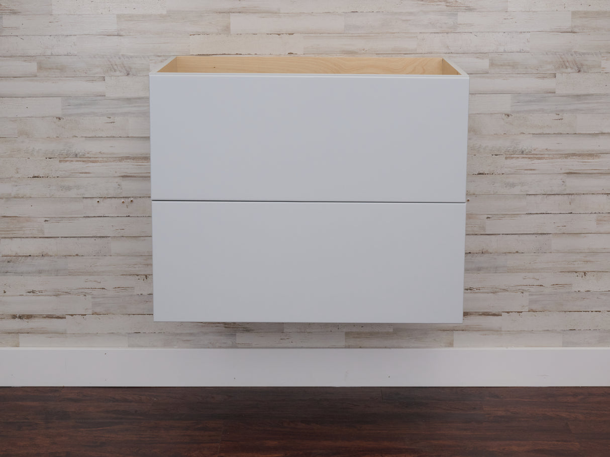Gunner 30" Wall Mount Slab Door Bathroom Vanity