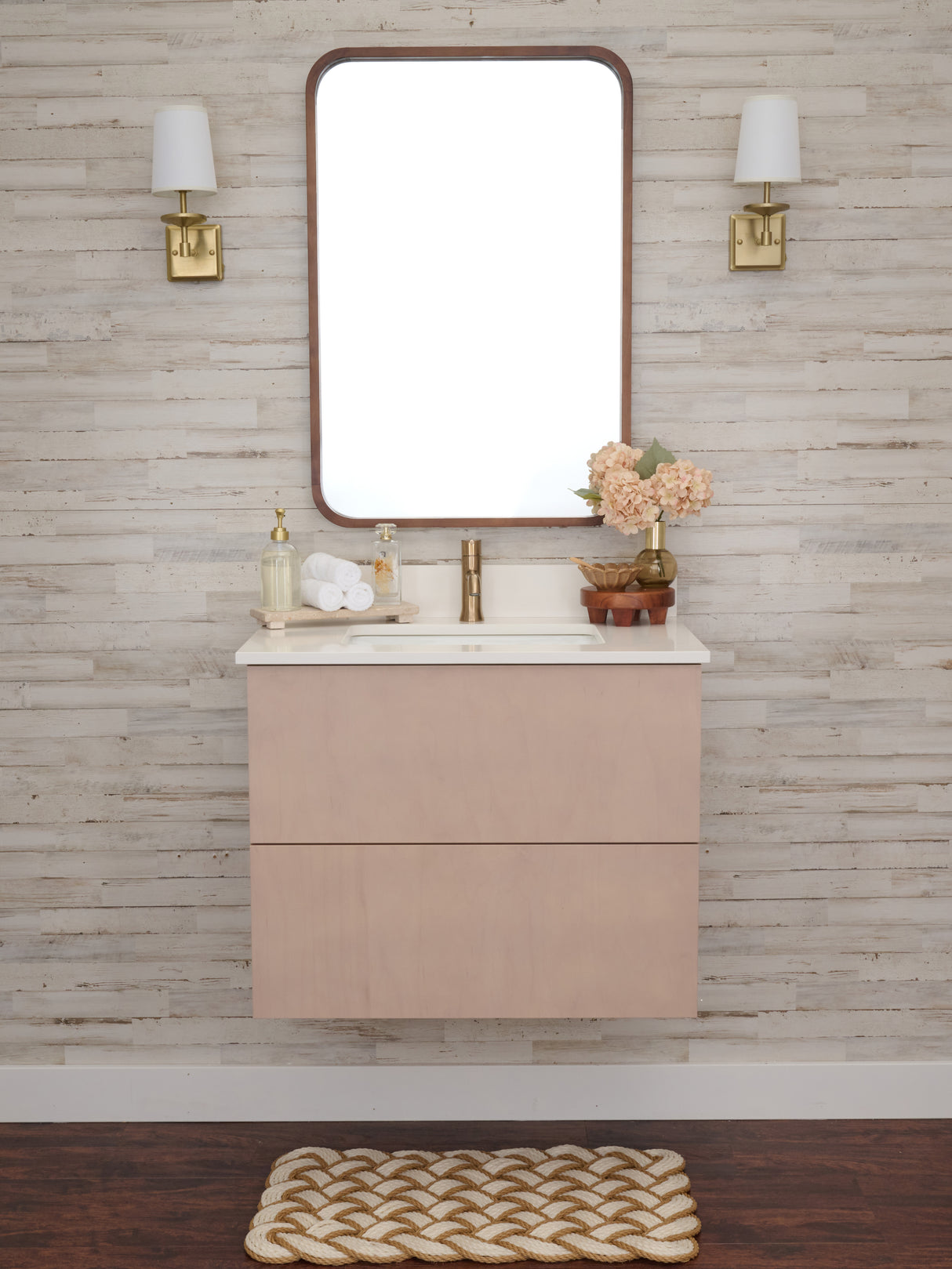 Gunner 30" Wall Mount Slab Door Bathroom Vanity
