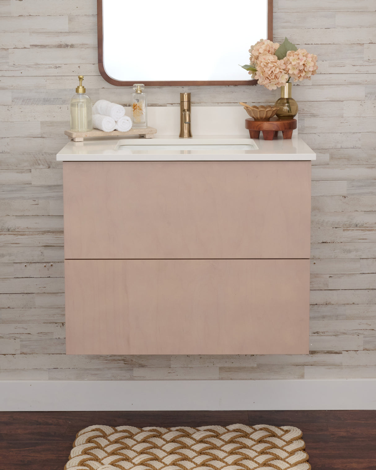 Gunner 30" Wall Mount Slab Door Bathroom Vanity