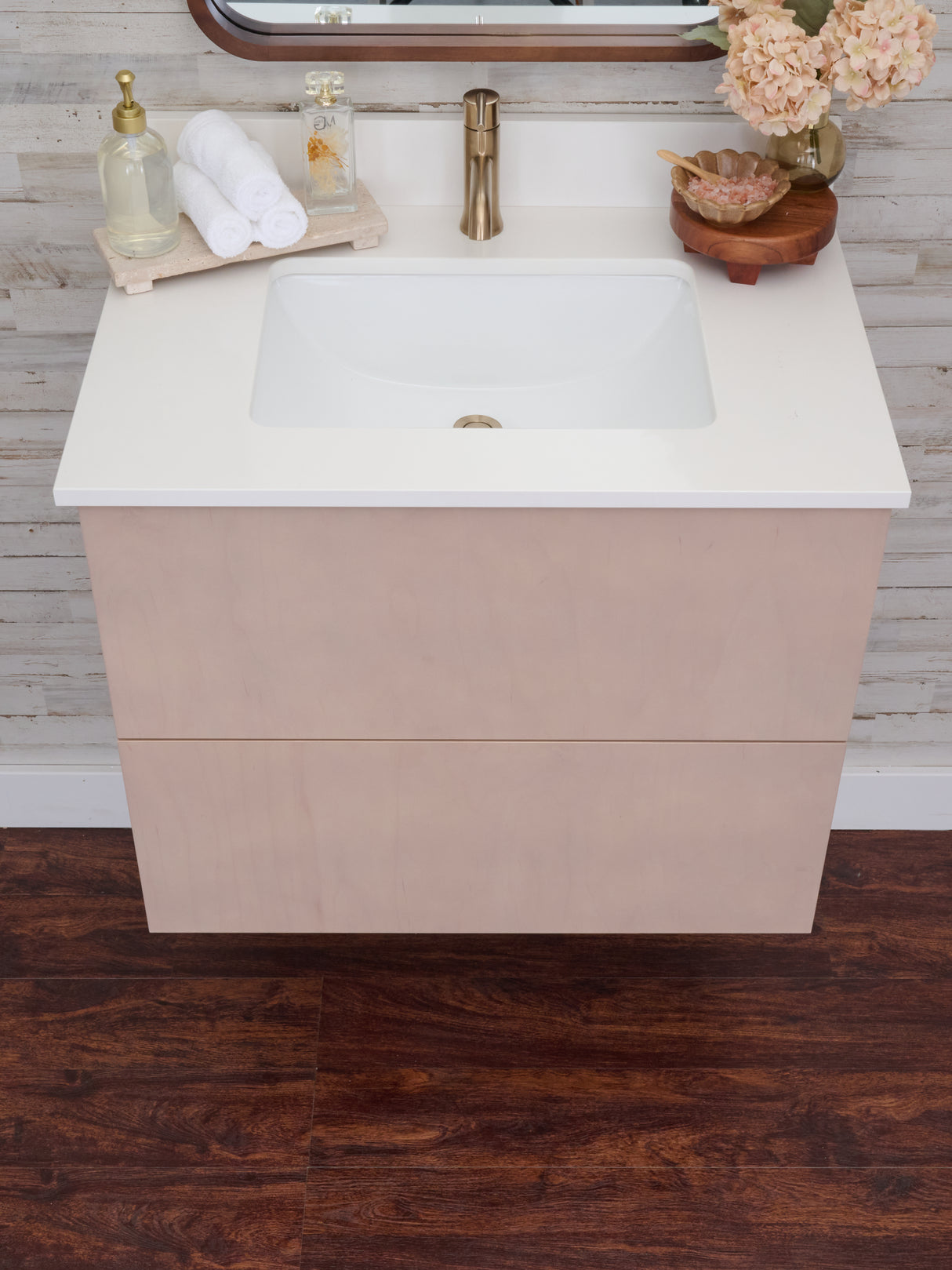 Gunner 30" Wall Mount Slab Door Bathroom Vanity