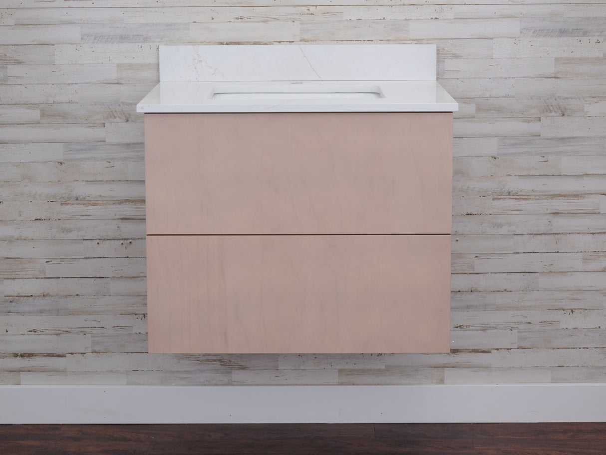 Gunner 30" Wall Mount Slab Door Bathroom Vanity