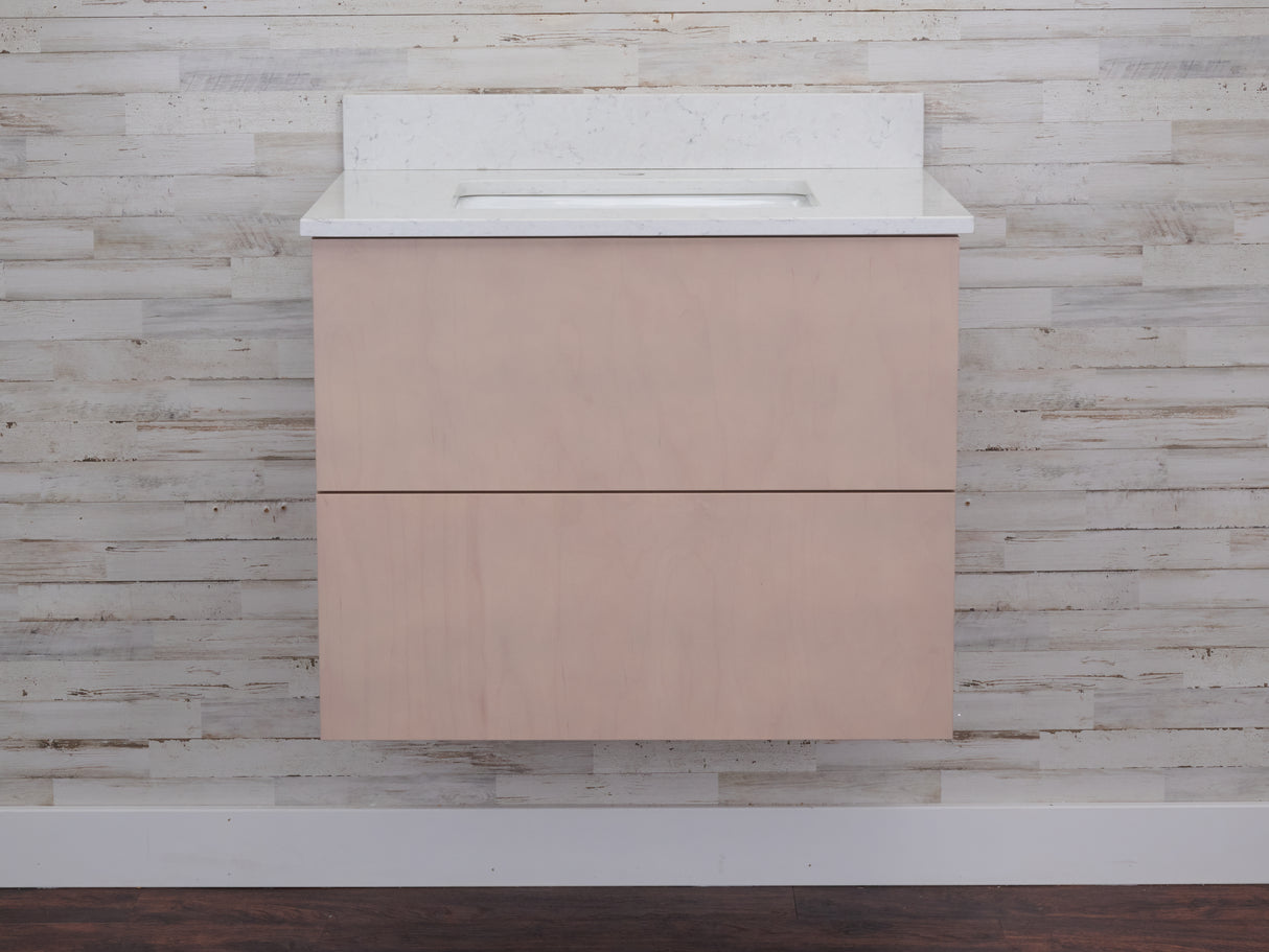 Gunner 30" Wall Mount Slab Door Bathroom Vanity