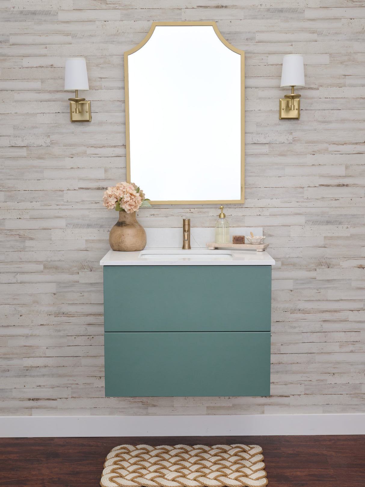 Gunner 30" Wall Mount Slab Door Bathroom Vanity
