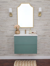 Gunner 30" Wall Mount Slab Door Bathroom Vanity