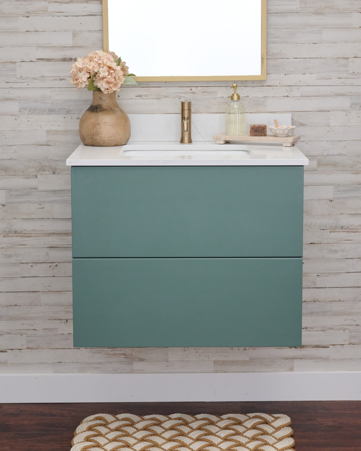 Gunner 30" Wall Mount Slab Door Bathroom Vanity