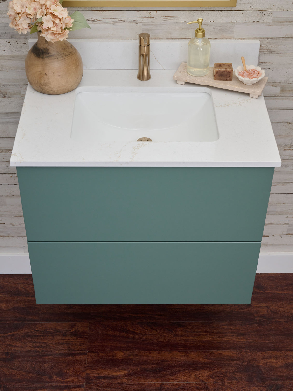 Gunner 30" Wall Mount Slab Door Bathroom Vanity