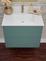 Gunner 30" Wall Mount Slab Door Bathroom Vanity