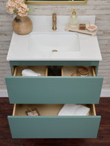 Gunner 30" Wall Mount Slab Door Bathroom Vanity