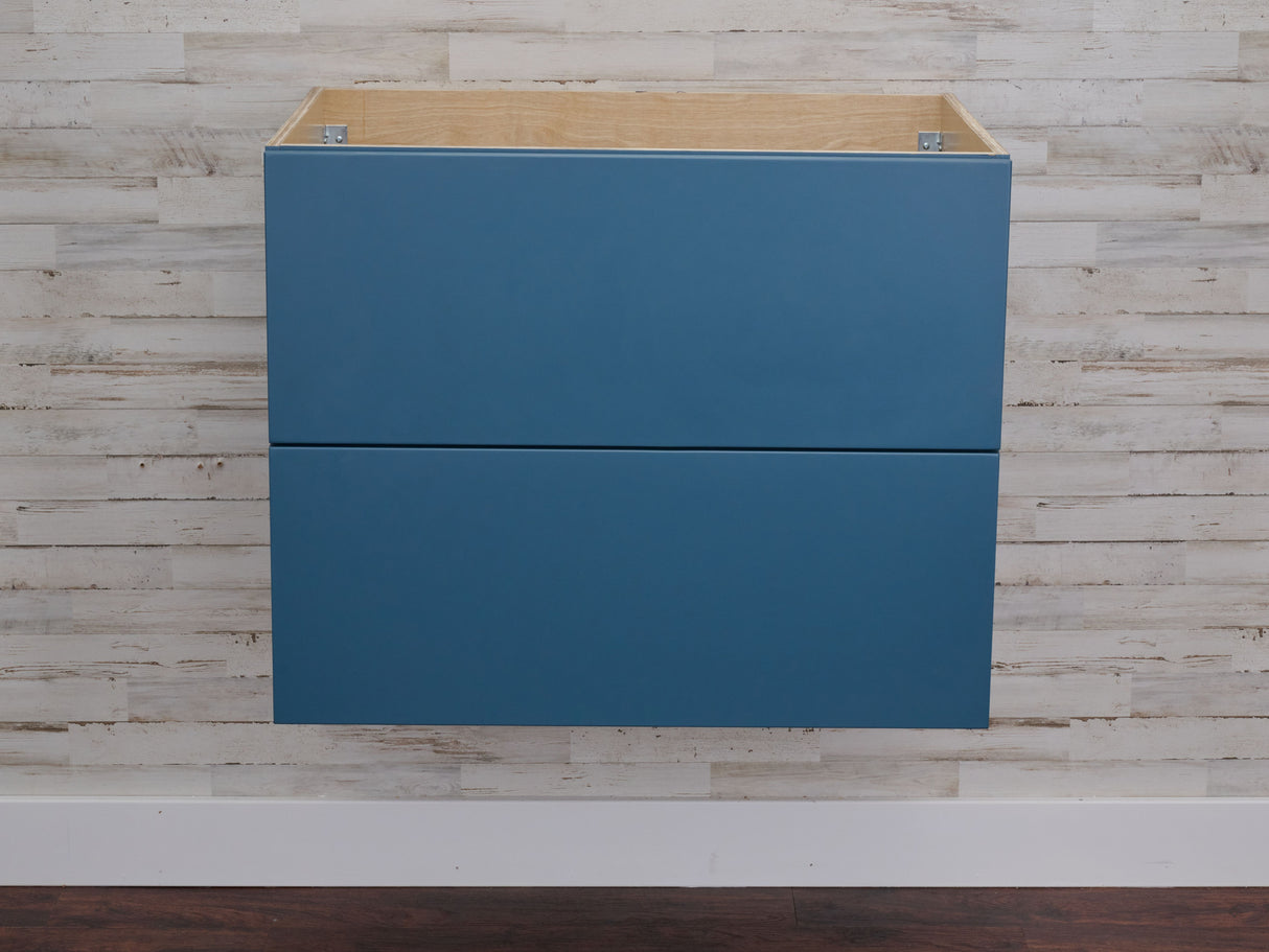 Gunner 30" Wall Mount Slab Door Bathroom Vanity