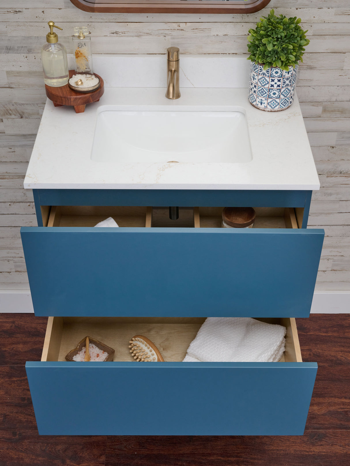 Gunner 30" Wall Mount Slab Door Bathroom Vanity