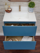 Gunner 30" Wall Mount Slab Door Bathroom Vanity