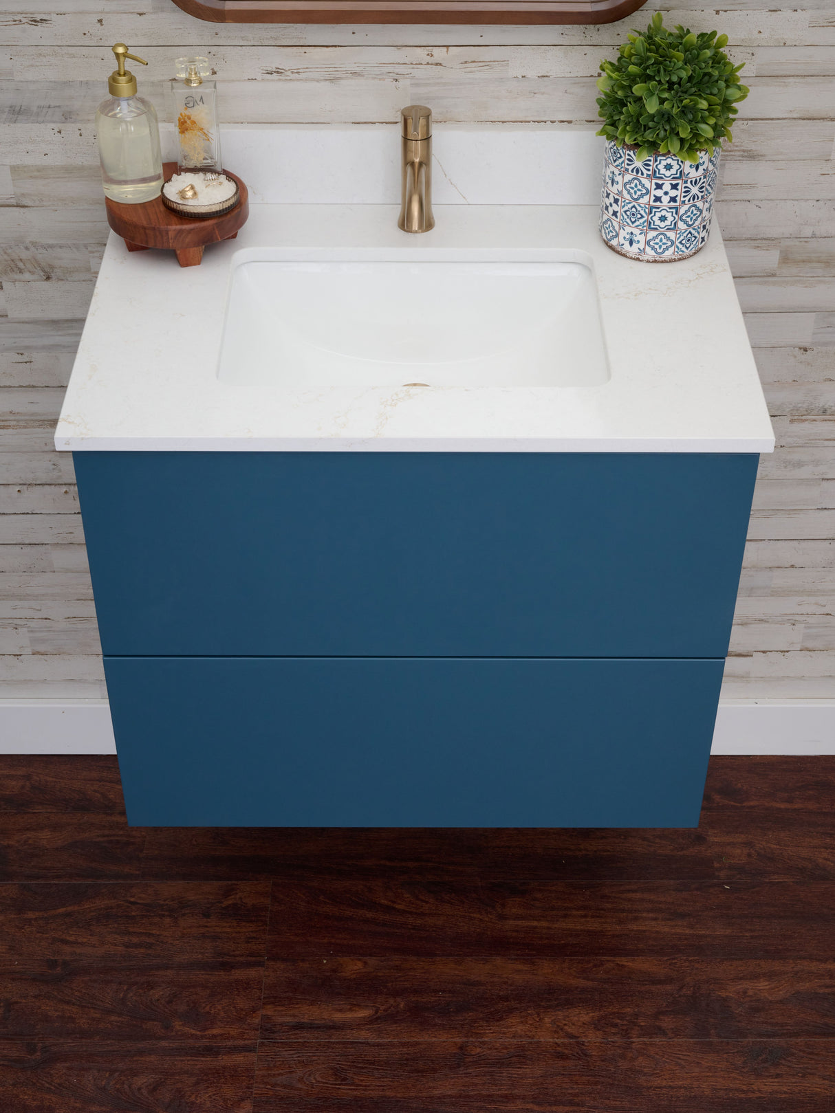 Gunner 30" Wall Mount Slab Door Bathroom Vanity