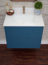 Gunner 30" Wall Mount Slab Door Bathroom Vanity