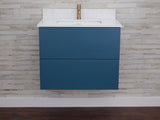 Gunner 30" Wall Mount Slab Door Bathroom Vanity
