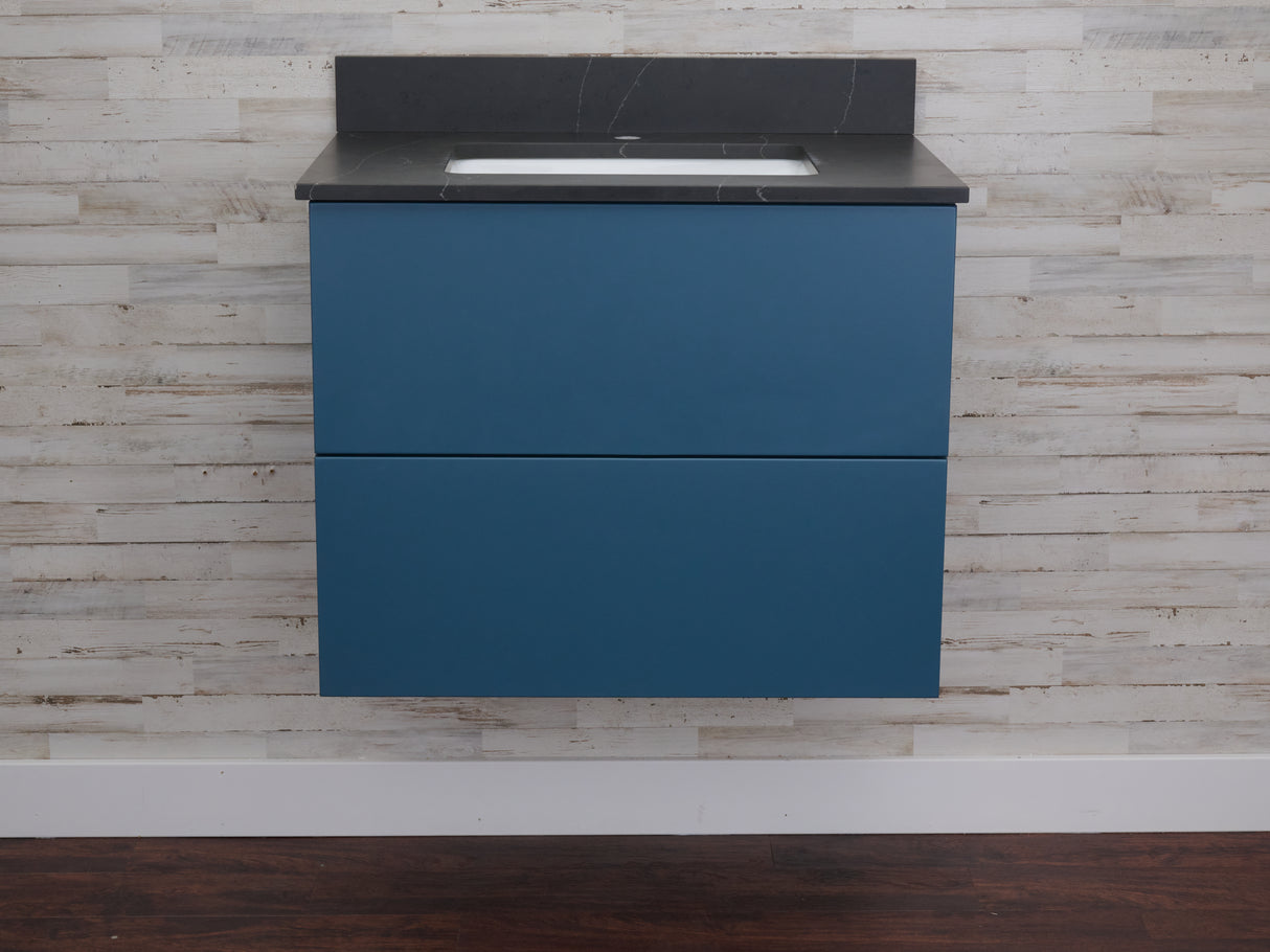 Gunner 30" Wall Mount Slab Door Bathroom Vanity