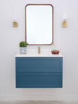 Gunner 36" Wall Mount Shaker Door Bathroom Vanity