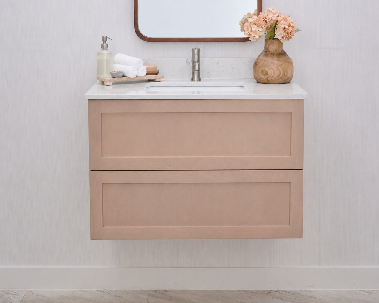 Gunner 36" Wall Mount Shaker Door Bathroom Vanity