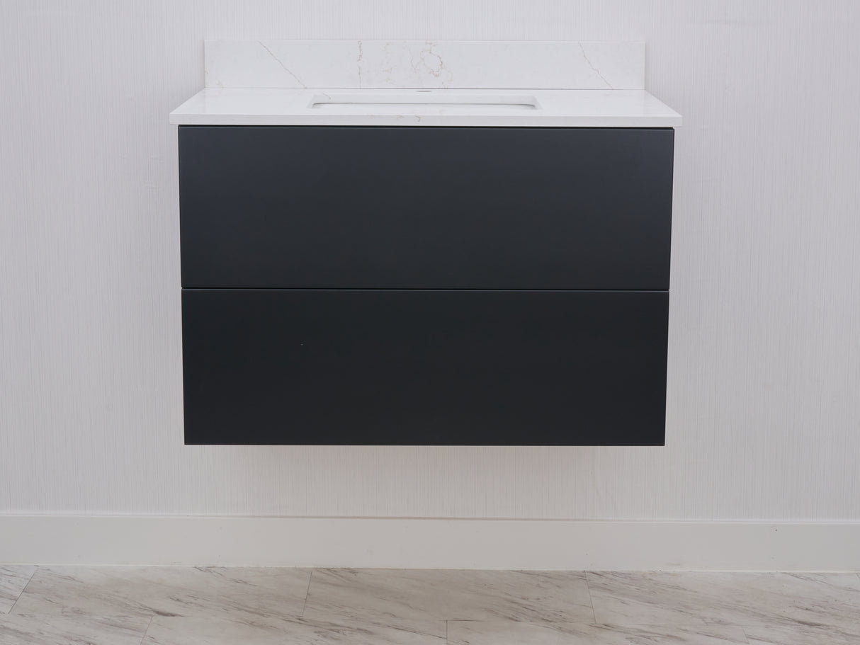 Gunner 36" Wall Mount Slab Door Bathroom Vanity