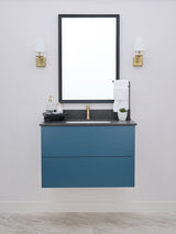 Gunner 36" Wall Mount Slab Door Bathroom Vanity