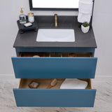 Gunner 36" Wall Mount Slab Door Bathroom Vanity