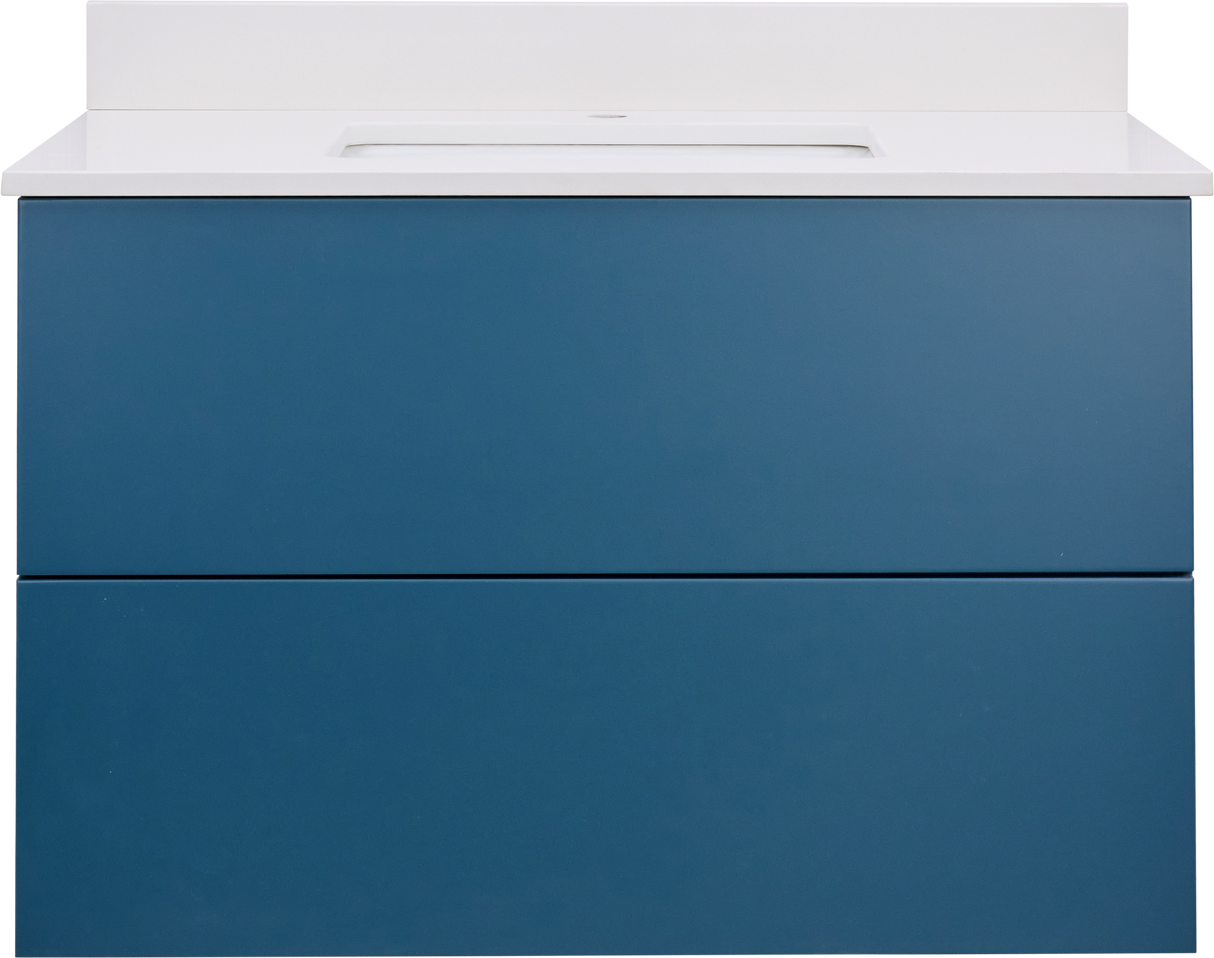 Gunner 36" Wall Mount Slab Door Bathroom Vanity