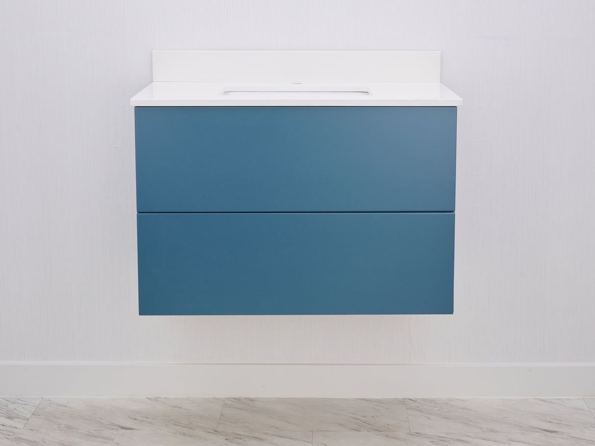 Gunner 36" Wall Mount Slab Door Bathroom Vanity