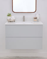 Gunner 36" Wall Mount Slab Door Bathroom Vanity