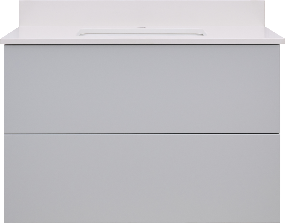 Gunner 36" Wall Mount Slab Door Bathroom Vanity