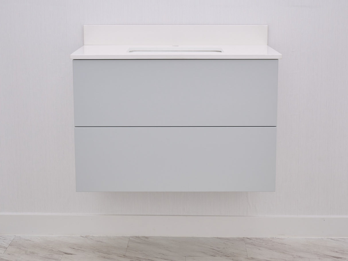 Gunner 36" Wall Mount Slab Door Bathroom Vanity