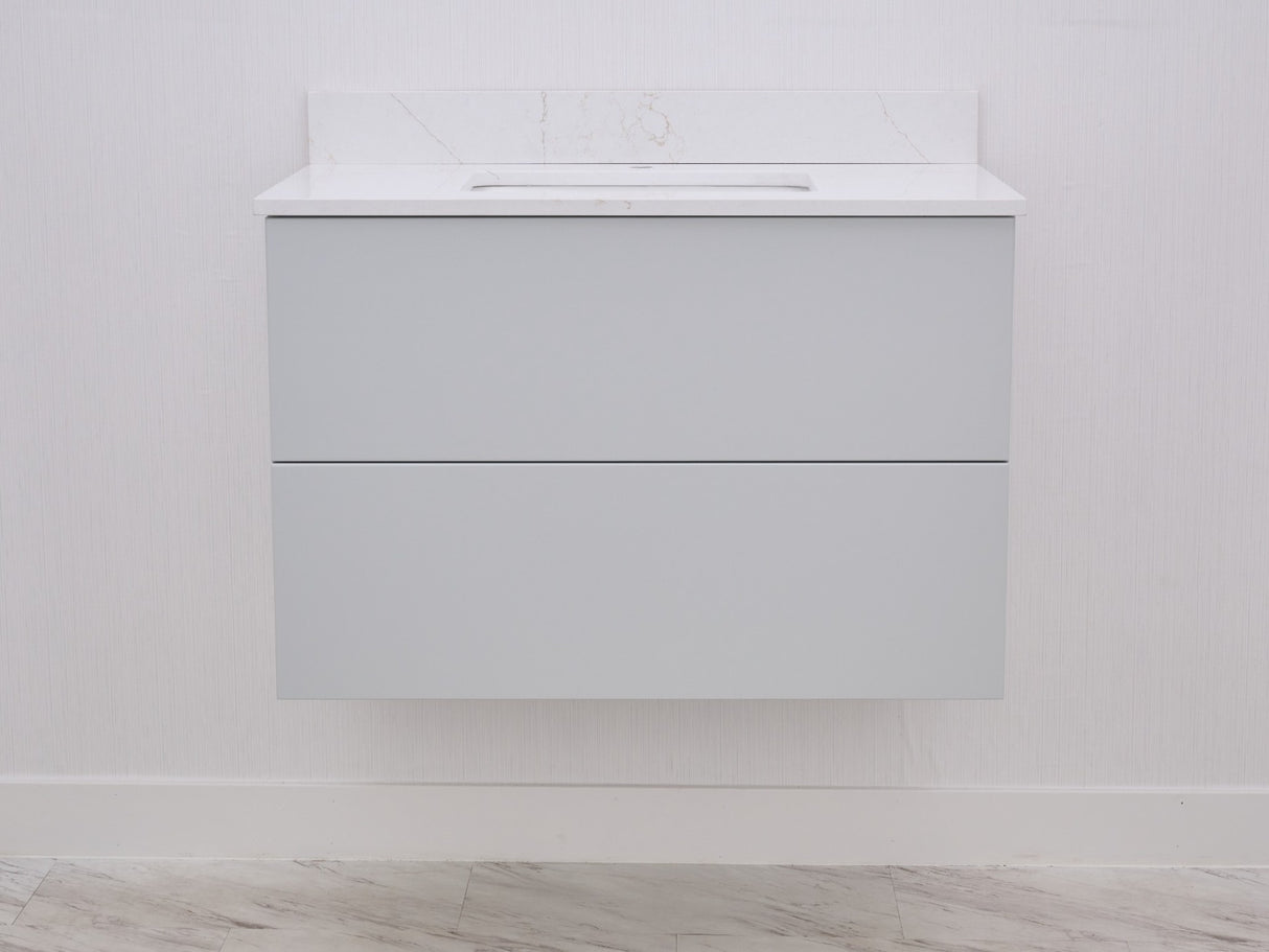 Gunner 36" Wall Mount Slab Door Bathroom Vanity