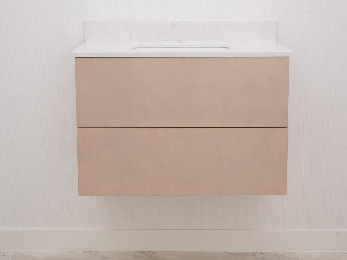 Gunner 36" Wall Mount Slab Door Bathroom Vanity