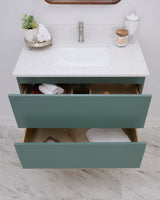 Gunner 36" Wall Mount Slab Door Bathroom Vanity