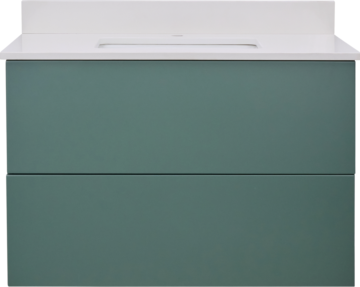 Gunner 36" Wall Mount Slab Door Bathroom Vanity