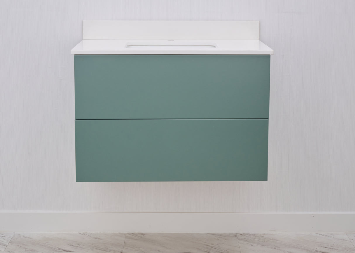 Gunner 36" Wall Mount Slab Door Bathroom Vanity
