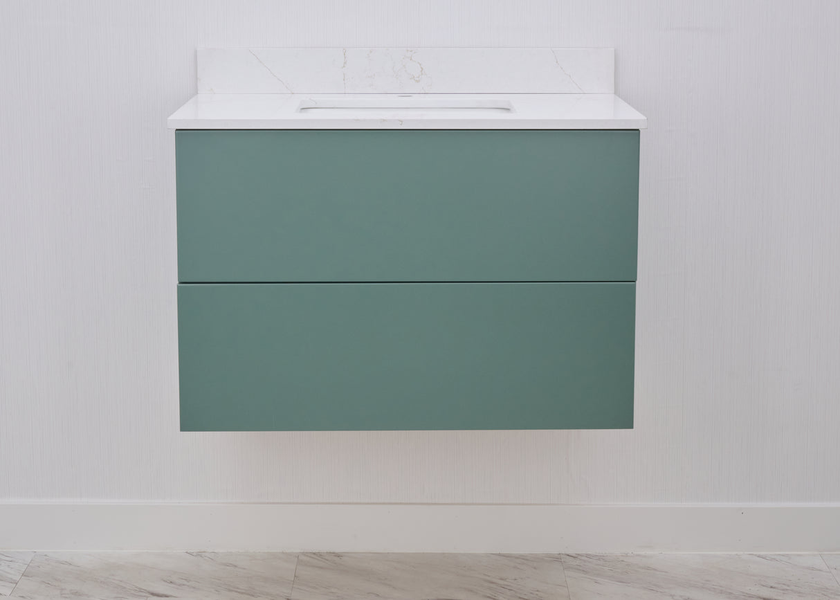 Gunner 36" Wall Mount Slab Door Bathroom Vanity