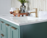 61" Double Bowl Quartz Vanity Top