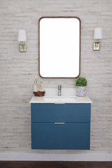 Gunner 30" Wall Mount Slab Door Bathroom Vanity