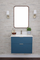 Gunner 30" Wall Mount Slab Door Bathroom Vanity