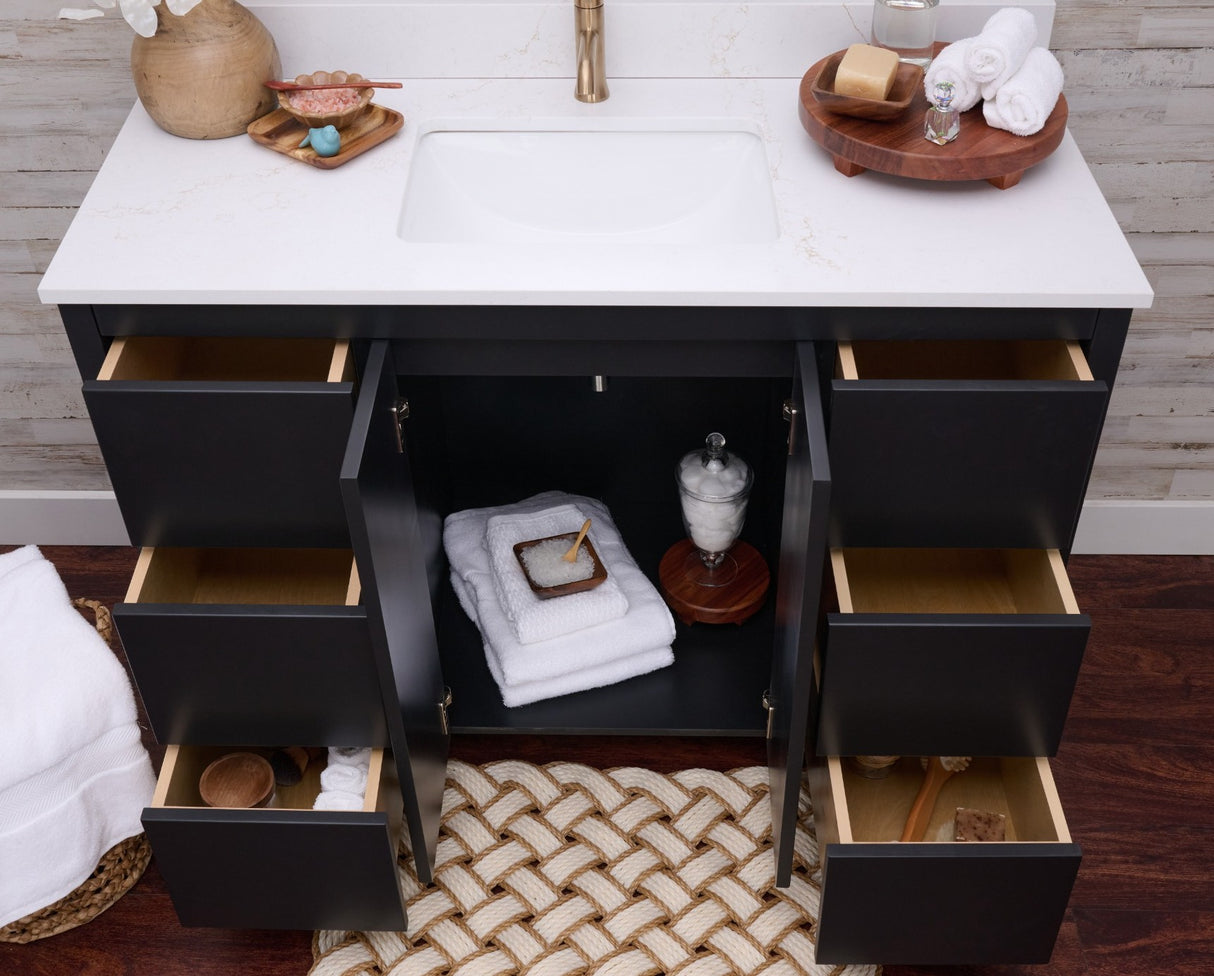 Hanleigh 48" Slab Door Bathroom Vanity