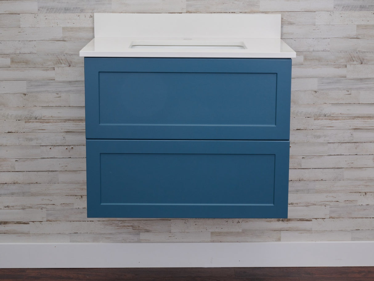 Gunner 30" Wall Mount Shaker Door Bathroom Vanity