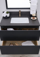 Gunner 36" Wall Mount Slab Door Bathroom Vanity