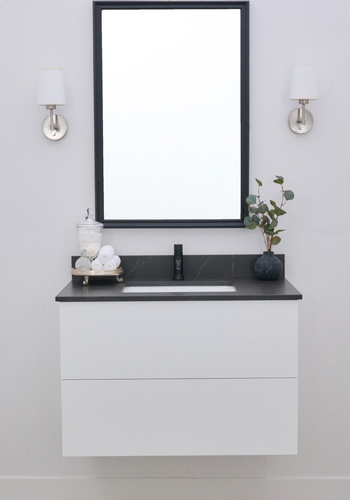 Gunner 36" Wall Mount Slab Door Bathroom Vanity