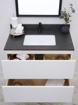 Gunner 36" Wall Mount Slab Door Bathroom Vanity